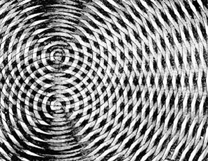 Diffraction Patterning Image From “Water-Waves and Sound-Waves” by J. N. Lockyer, 1878, Popular Science Monthly, 13. In the public domain.