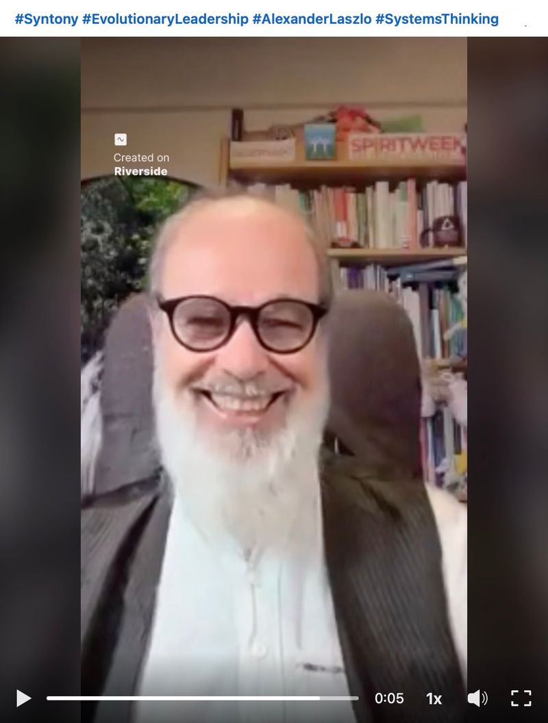 Alexander Laszlo smiling at Phenomenal Conversations